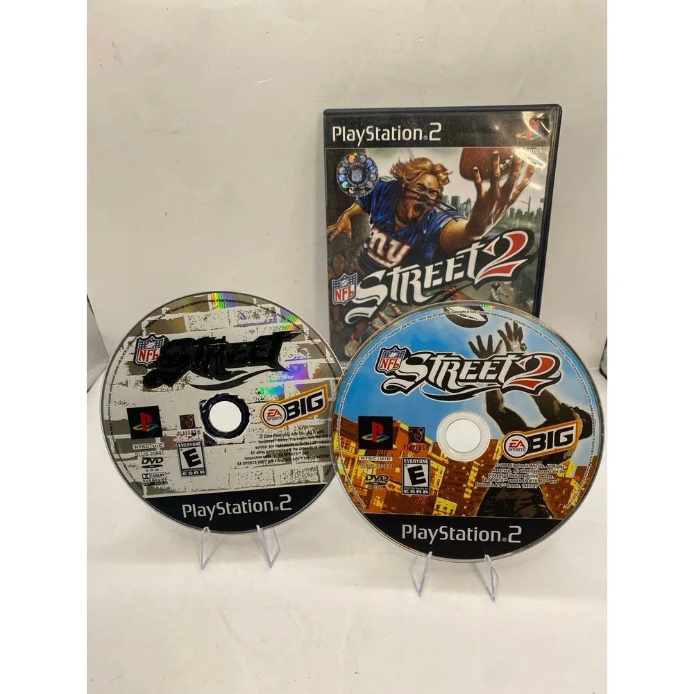 NFL Street 2 & NFL Street Sony PlayStation 2, football retro authentic bundle